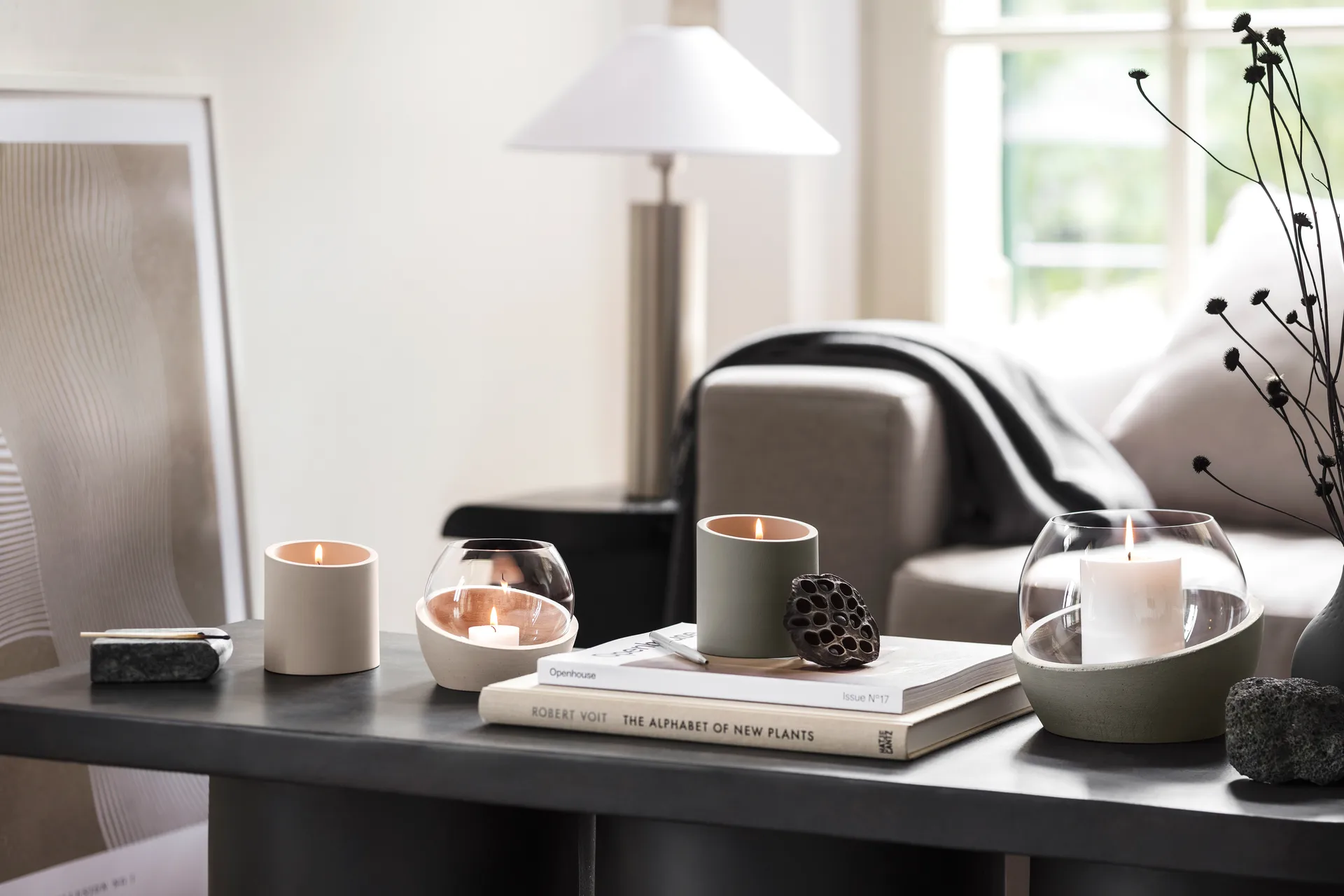 NewMoon Home ljuslykta 14,5x17 cm, Taupe Villeroy & Boch