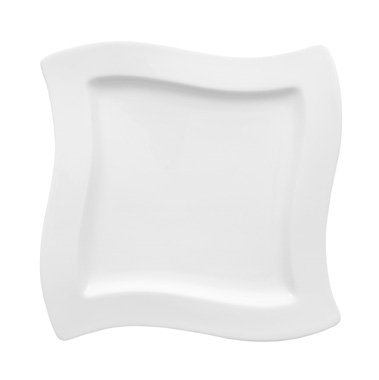 Villeroy & Boch NewWave tallrik fyrkantig 27x27 cm | Skandinavisk Design | Assietter | Vit