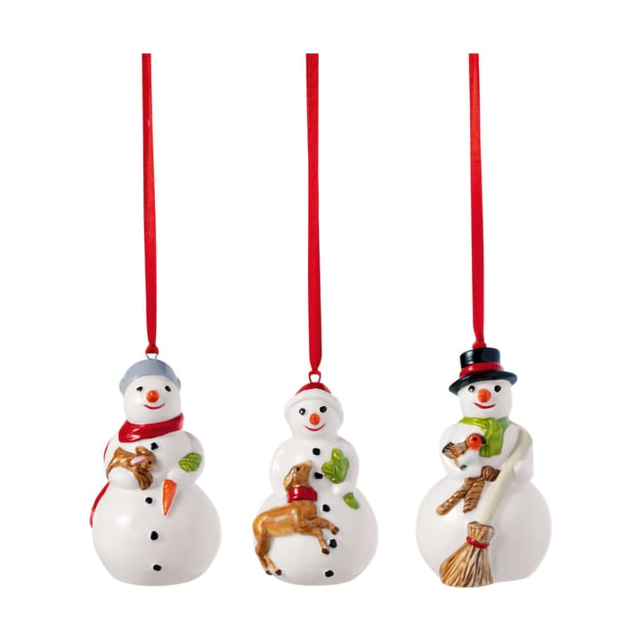 Nostalgic julgranshänge snögubbar 3-pack, Vit Villeroy & Boch