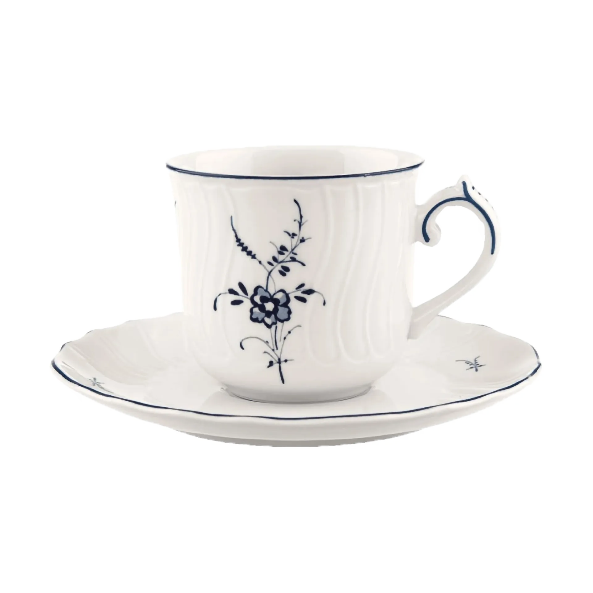 Old Luxembourg kopp med fat 12 cl, Vit Villeroy & Boch
