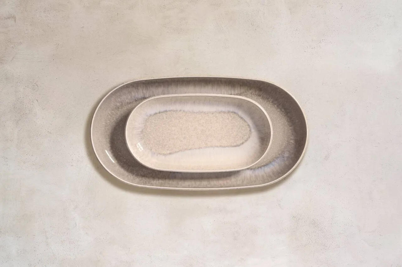 Perlemor Sand serveringsfat, Beige, 34x20 cm Villeroy & Boch