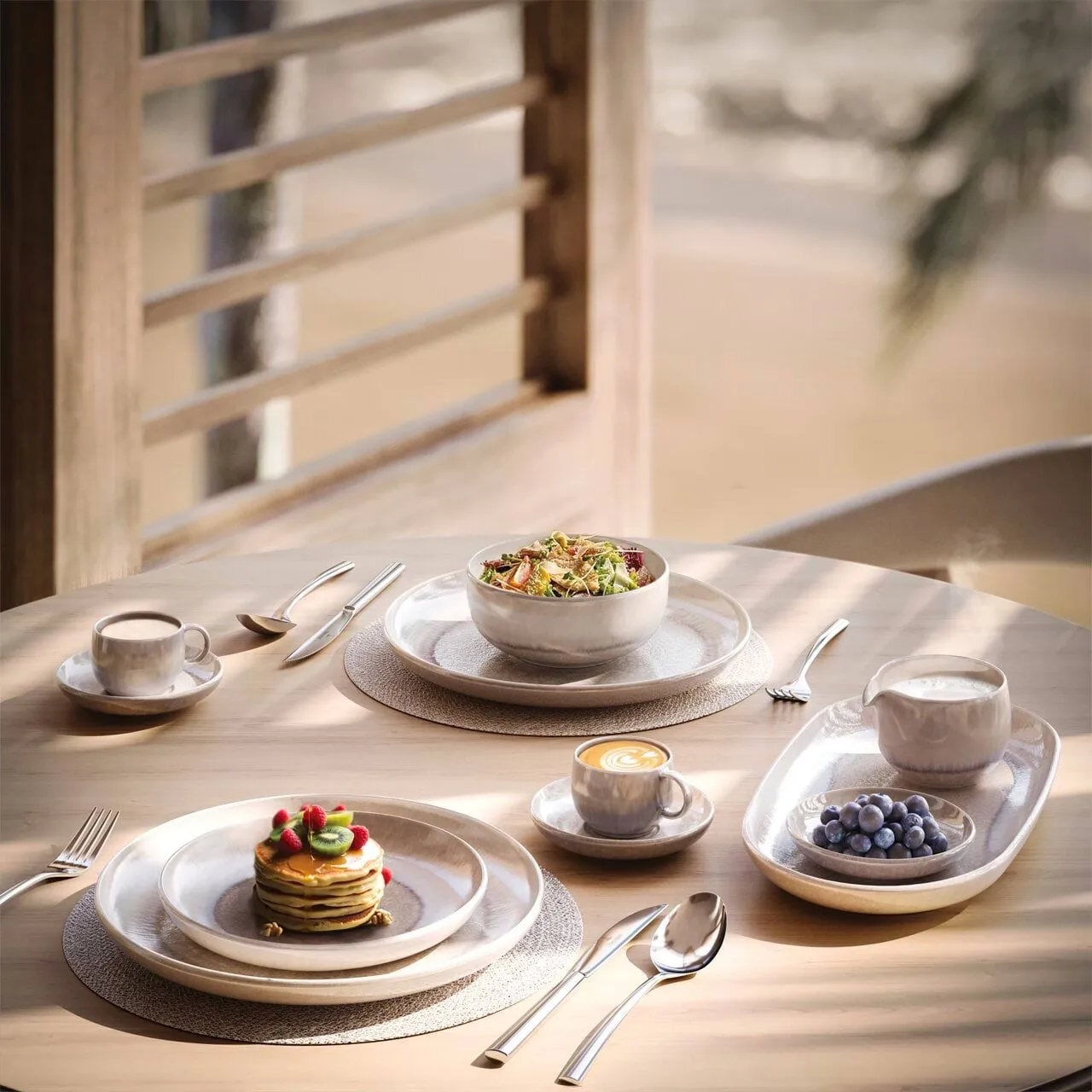 Perlemor Sand serveringsfat, Beige, 34x20 cm Villeroy & Boch