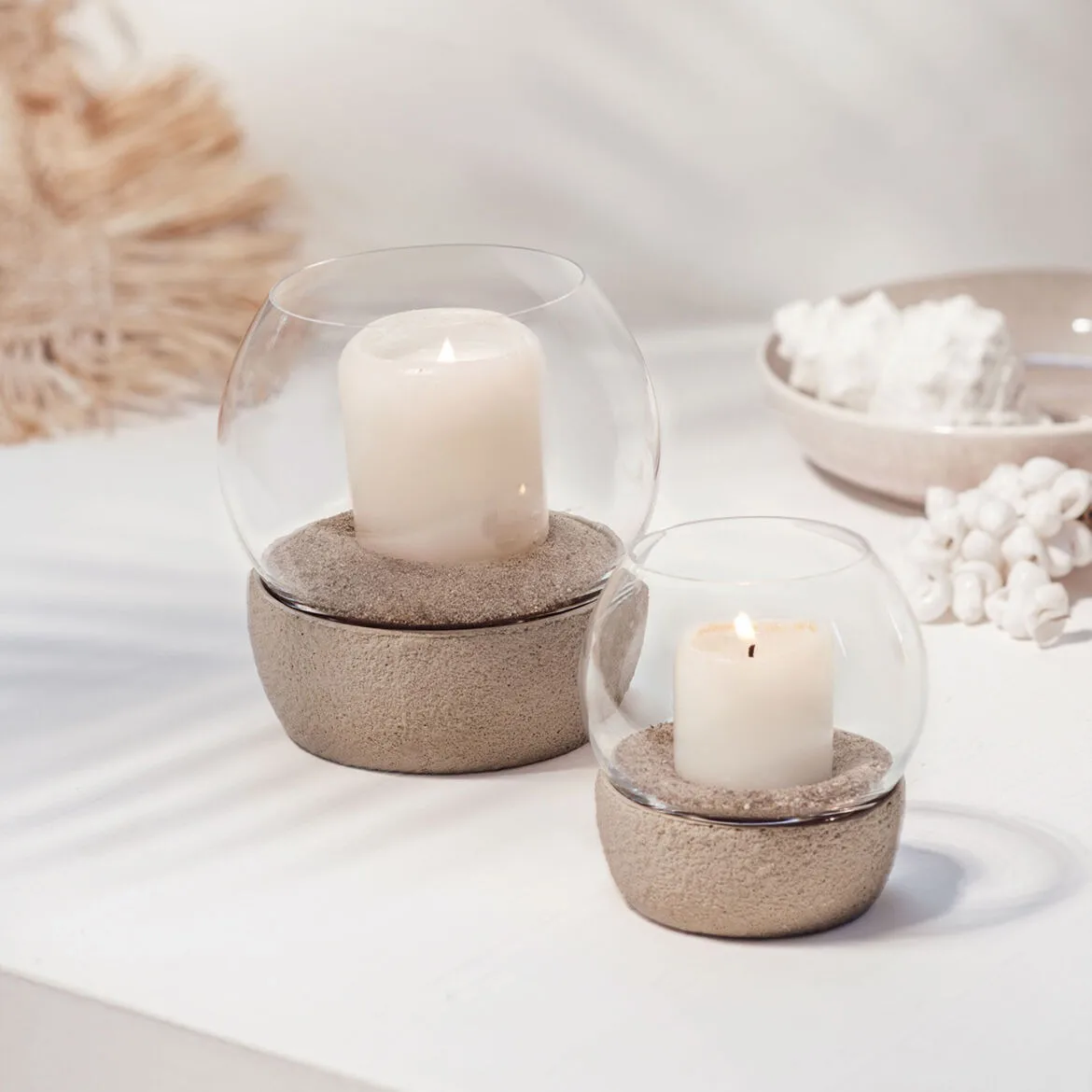 Perlemor värmeljuslykta Ø11 cm, Beige Villeroy & Boch