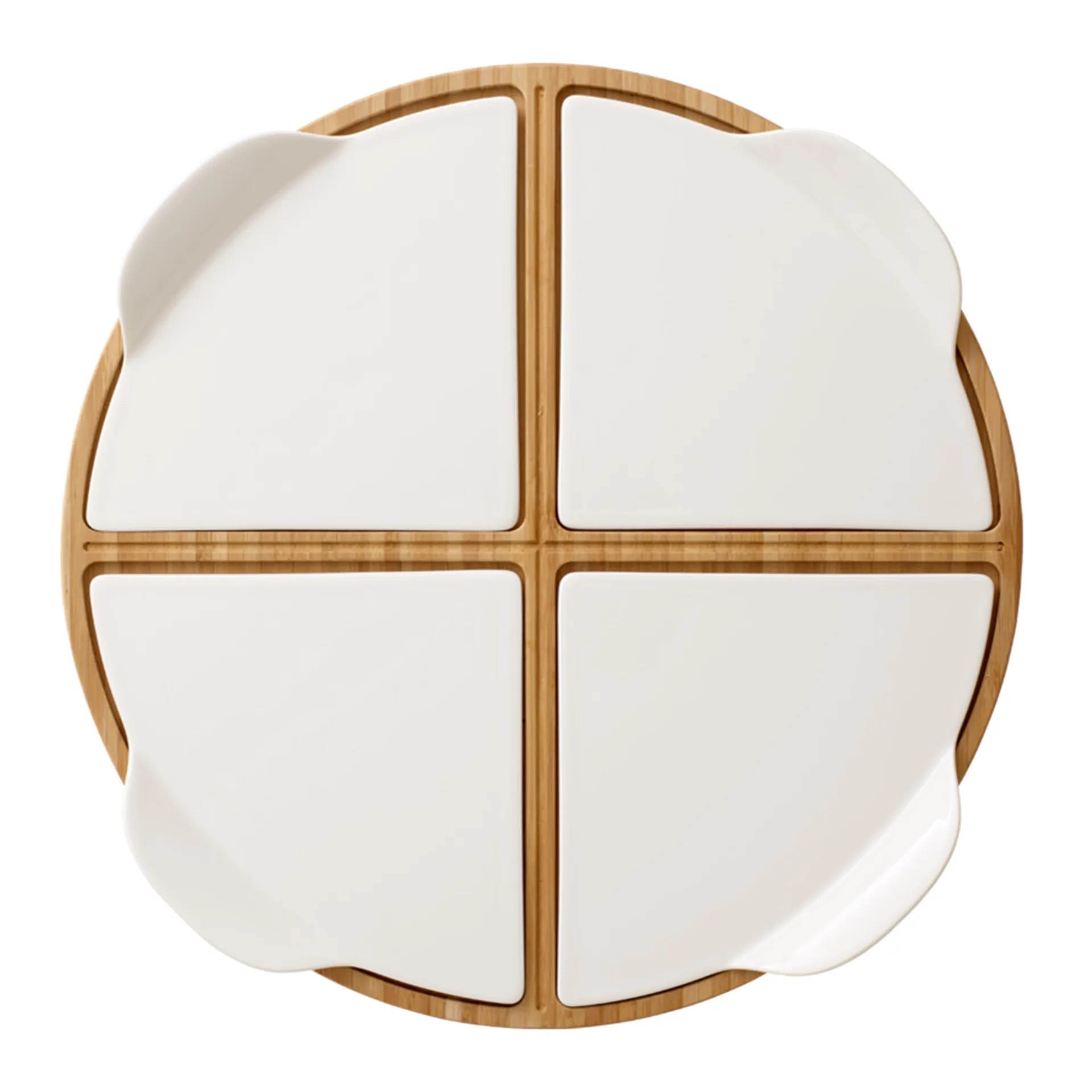 Pizza Passion serveringsfat bambu, rund, 5 delar Villeroy & Boch
