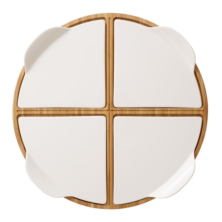 Pizza Passion serveringsfat bambu - rund, 5 delar - Villeroy & Boch