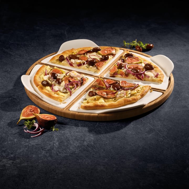 Pizza Passion serveringsfat bambu - rund, 5 delar - Villeroy & Boch