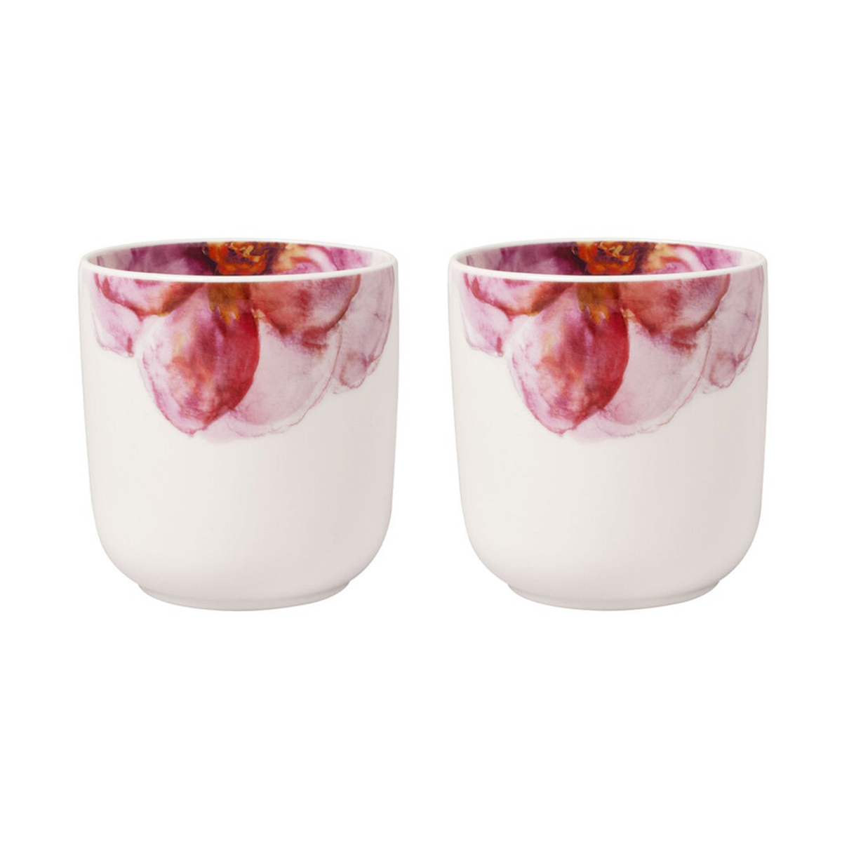 Villeroy & Boch Rose Garden kopp 29 cl 2-pack Vit | Skandinavisk Design | Kaffekoppar | Vit