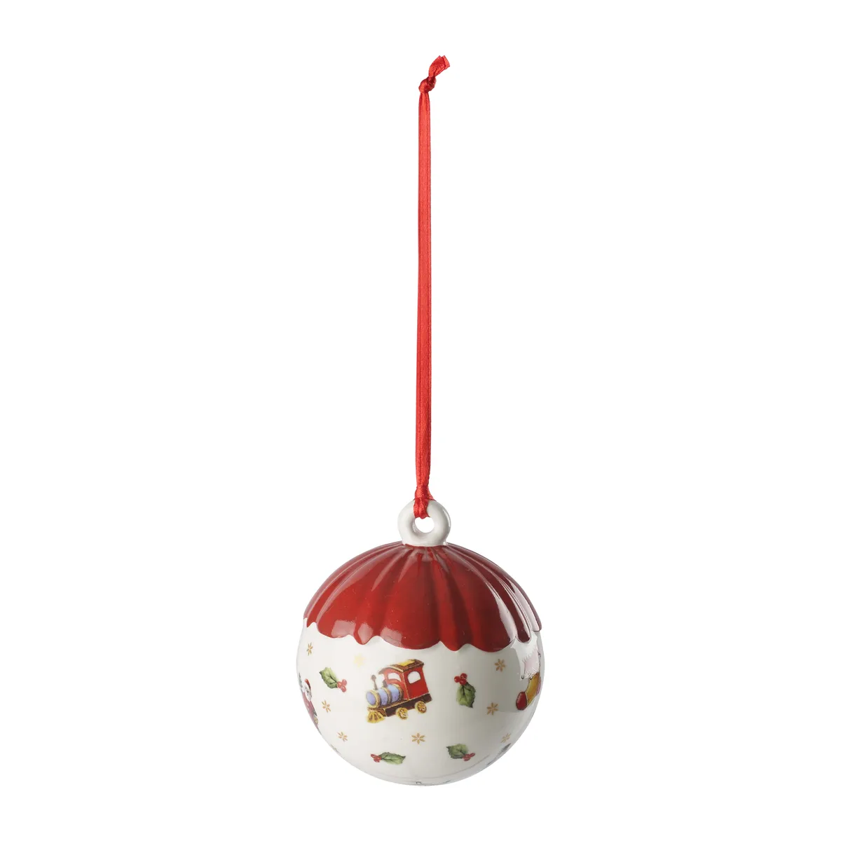 Villeroy & Boch Toy's Delight Decoration julkula Ø6 cm Vit-röd