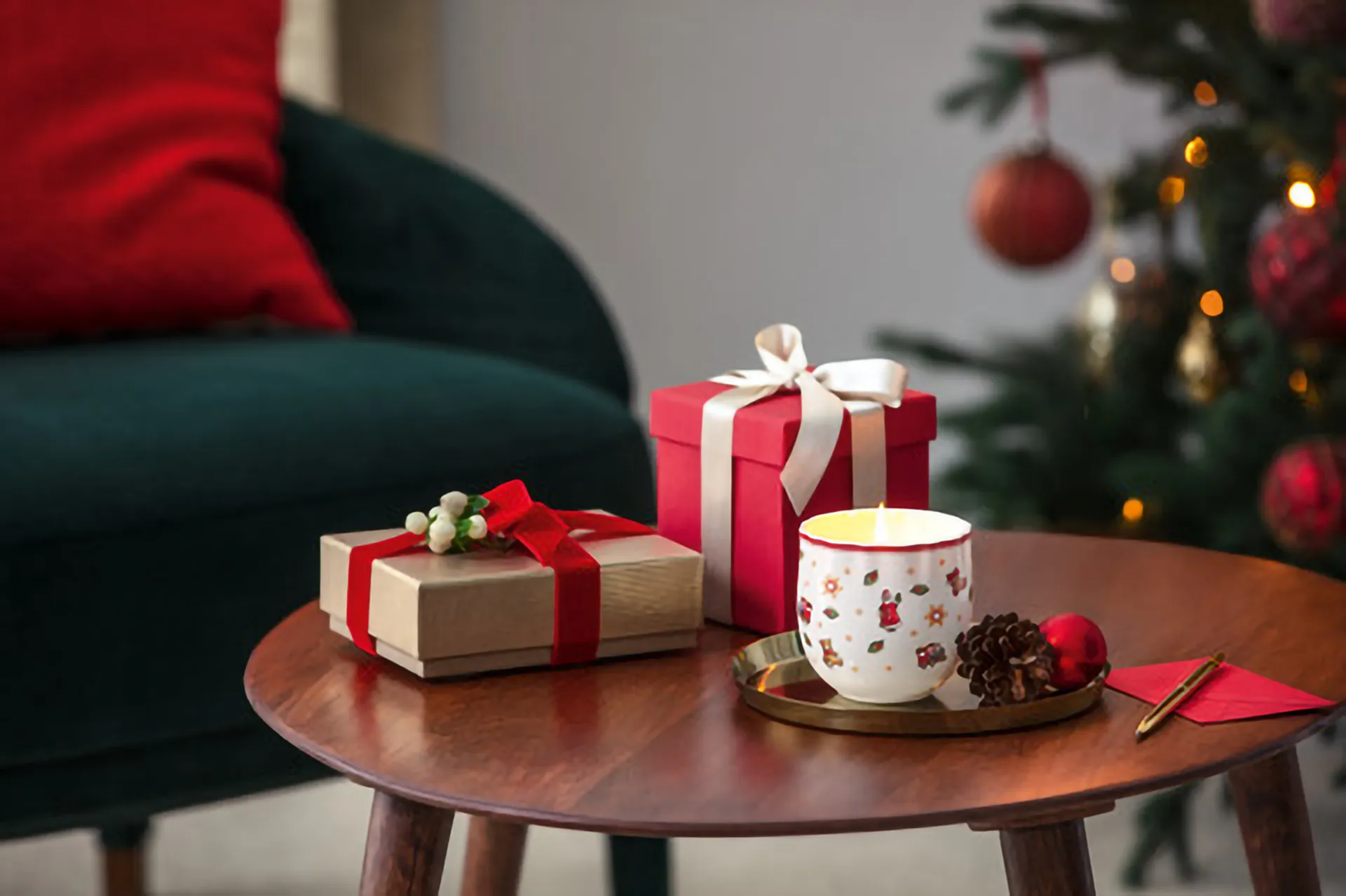 Toy's Delight doftljus, Vit-röd Villeroy & Boch