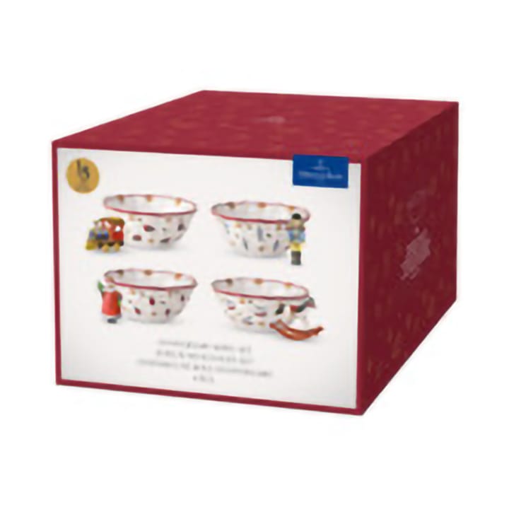 Toy's Delight skål 4 delar, Vit-röd Villeroy & Boch