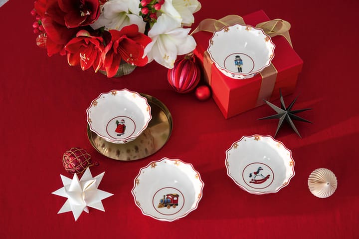 Toy's Delight skål 4 delar, Vit-röd Villeroy & Boch