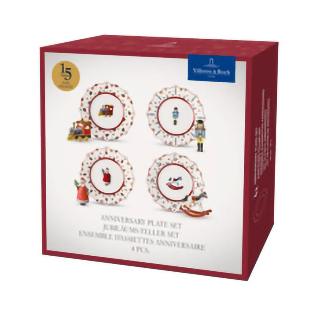 Toy's Delight tallrik 4 delar, Vit-röd Villeroy & Boch