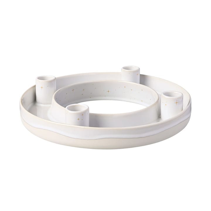 Winter Glow adventsljusstake Ø26 cm - Vit-beige - Villeroy & Boch