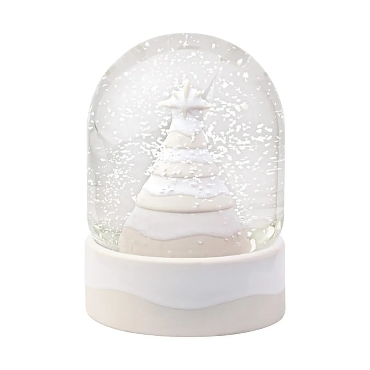 Villeroy & Boch Winter Glow snöglob Ø11 cm Vit-beige