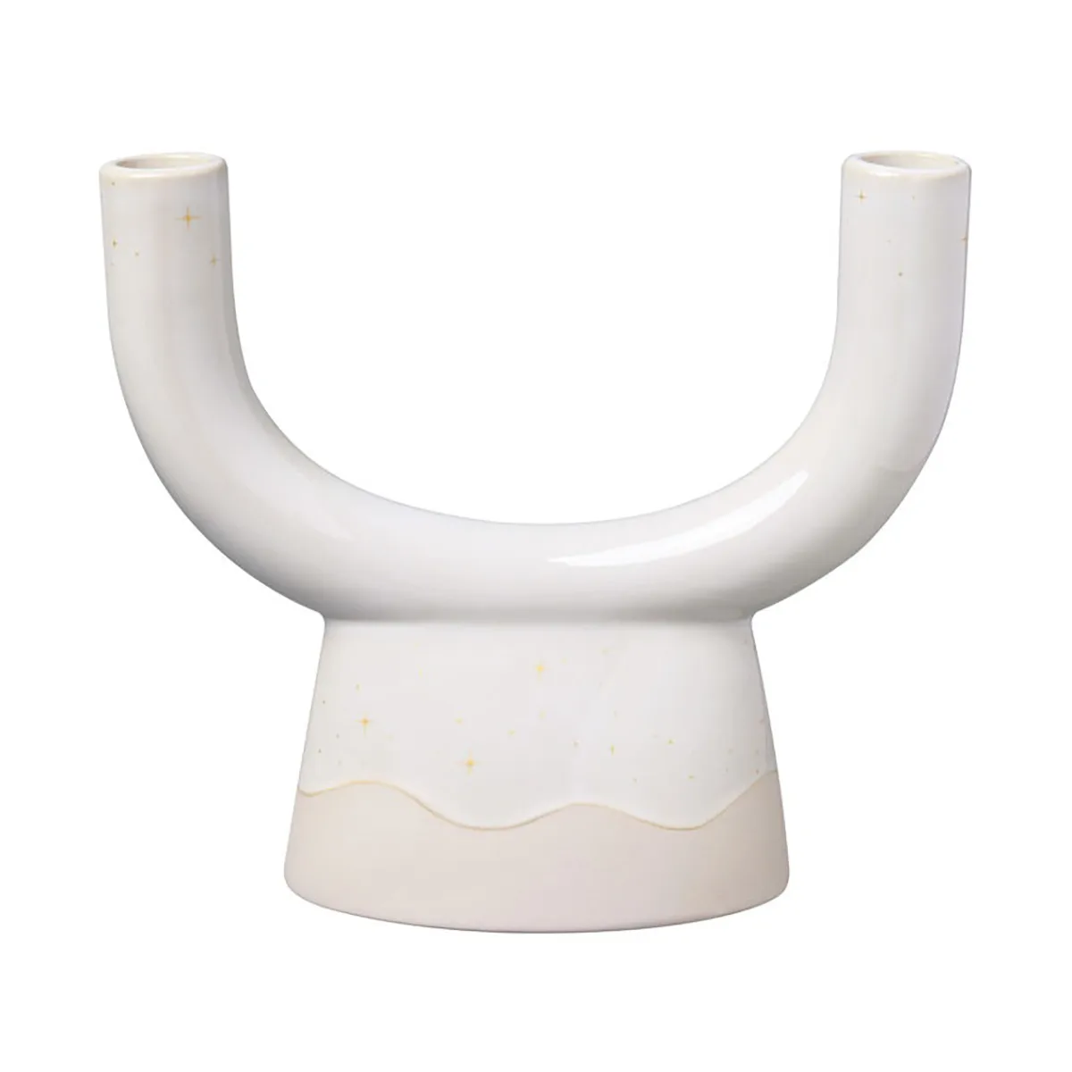 Villeroy & Boch Winter Glow U-shape ljusstake Vit-beige