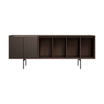 Vipp Cabinet H1 sideboard med ben - Dark oak-marble, doors - Vipp