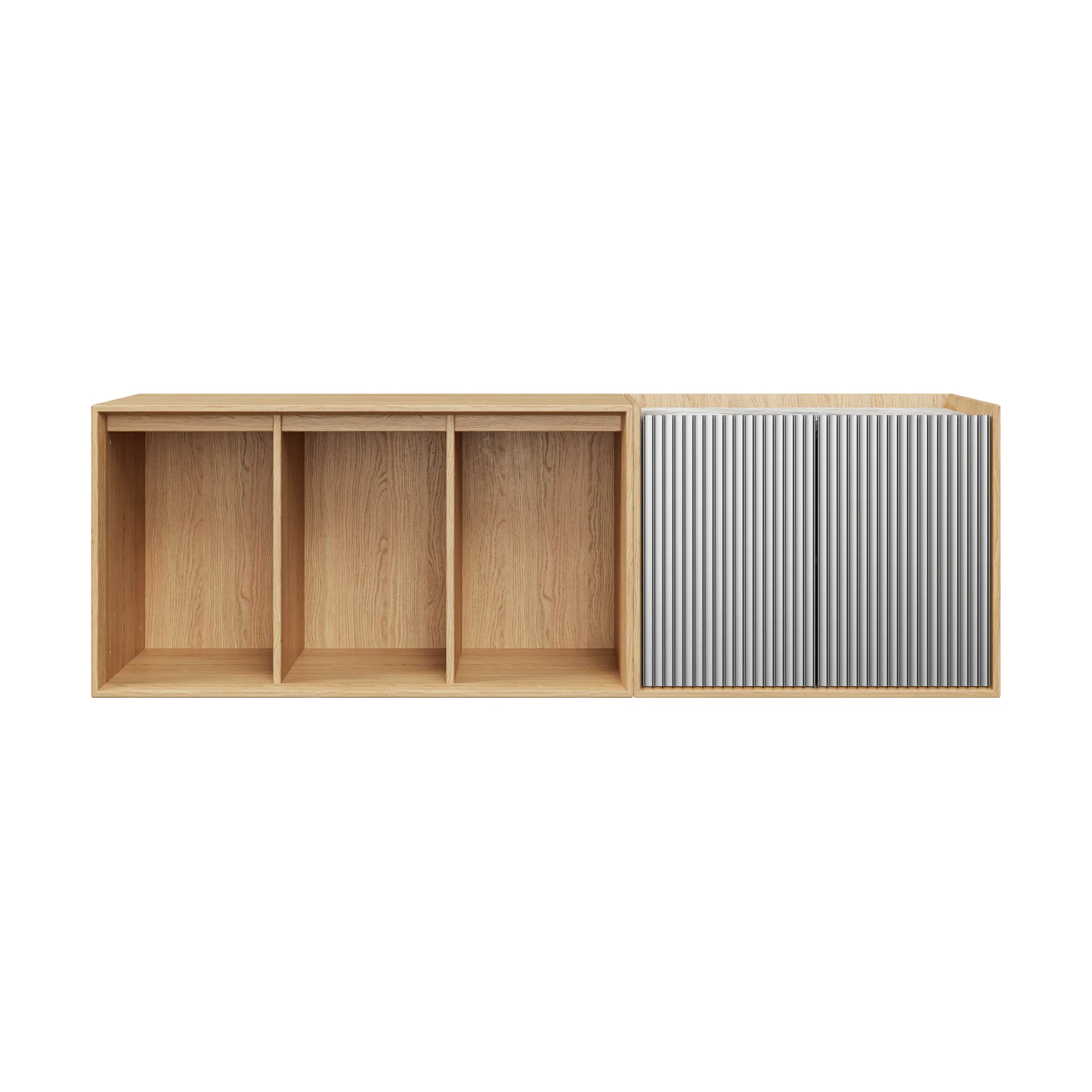 Vipp Cabinet H5 sideboard, Light oak-marble, doors Vipp