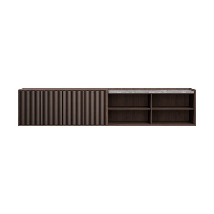 Vipp Cabinet H6 sideboard - Dark oak-marble, doors - Vipp