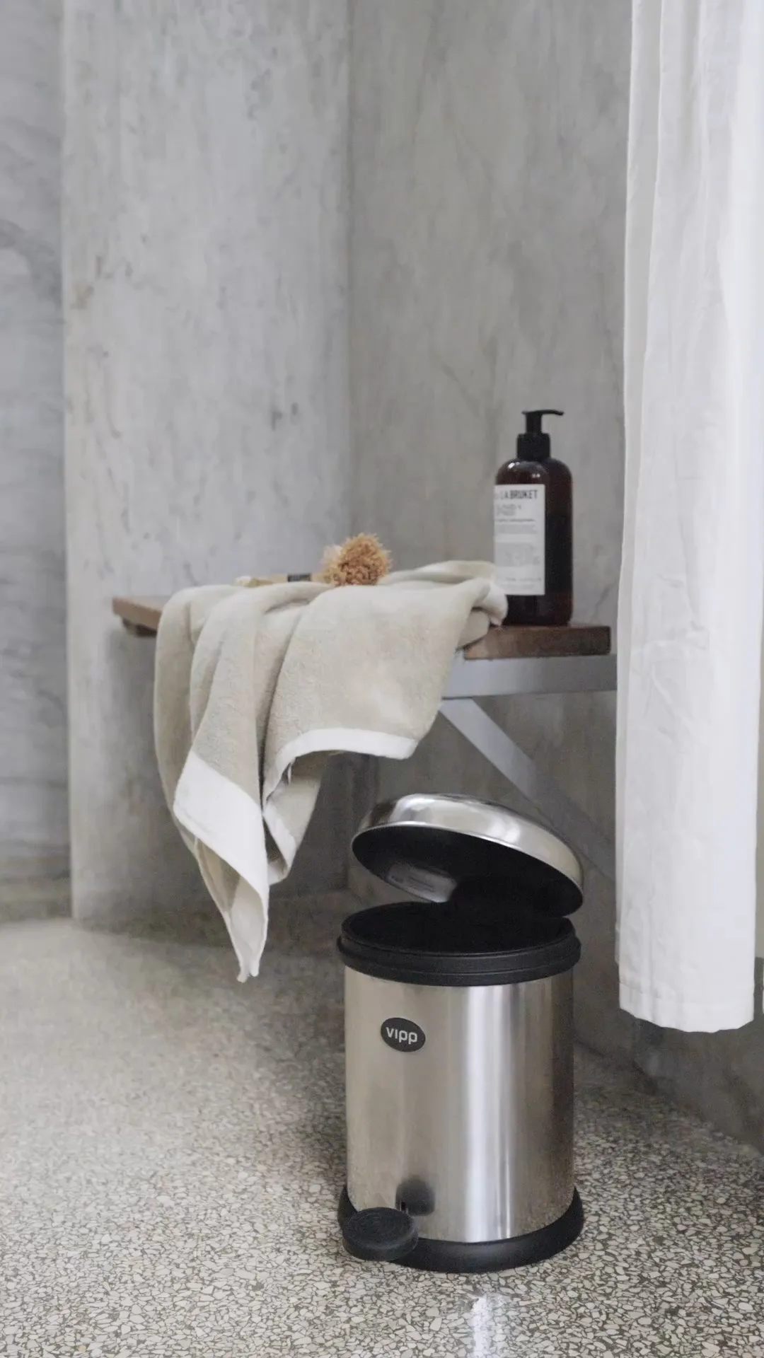 Vipp12 pedalhink 3 l, Stainless steel Vipp