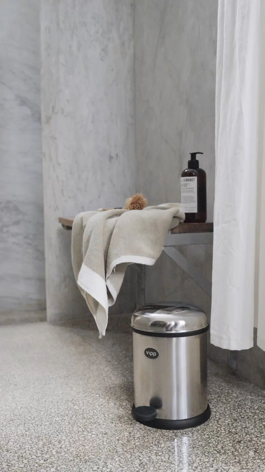 Vipp12 pedalhink 3 l, Stainless steel Vipp