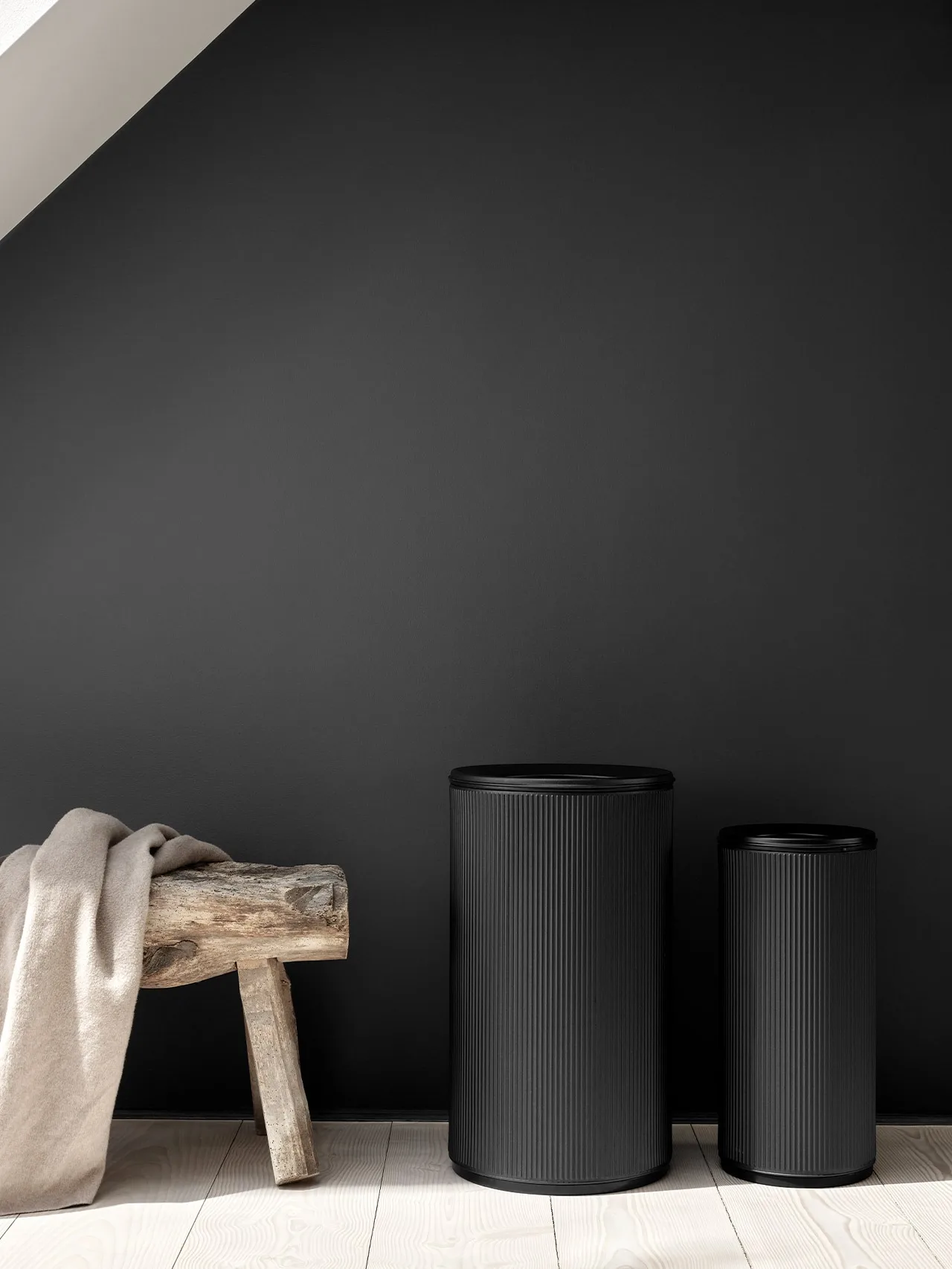 Vipp19 papperskorg med kant 60 l, Black Vipp