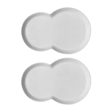 Vipp214 tallrik brunch 16x24 cm 2-pack - White - Vipp
