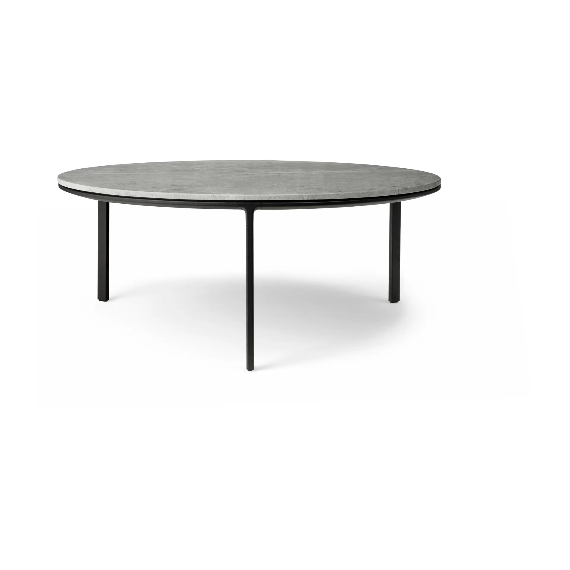 Vipp425 soffbord marmor Ø90x35,5 cm, Sky grey Vipp