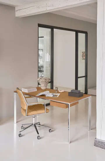 Vipp432 skrivbord - Camel leather-light oak - Vipp