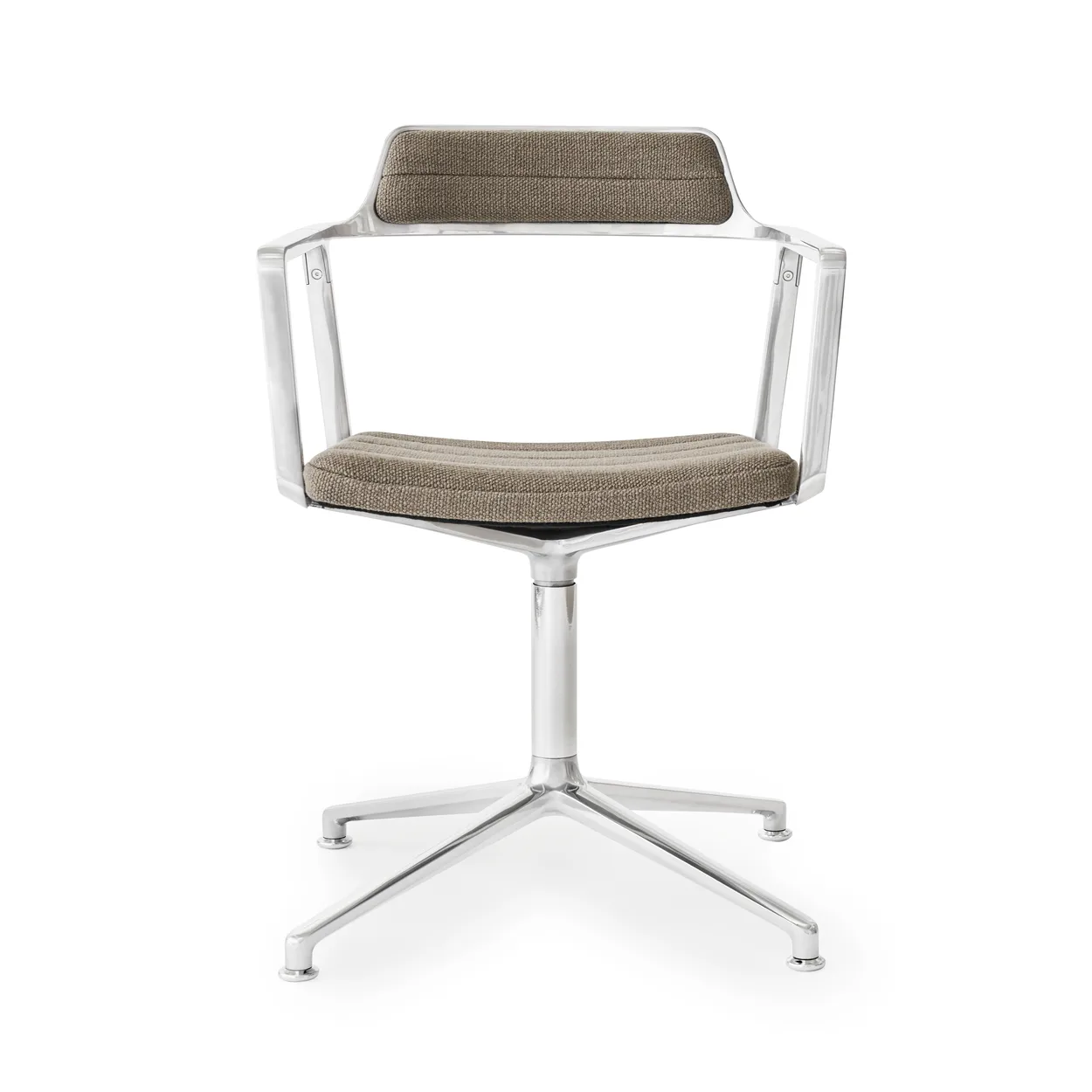 Vipp452 Swivel kontorsstol Pol. aluminium-dark sand