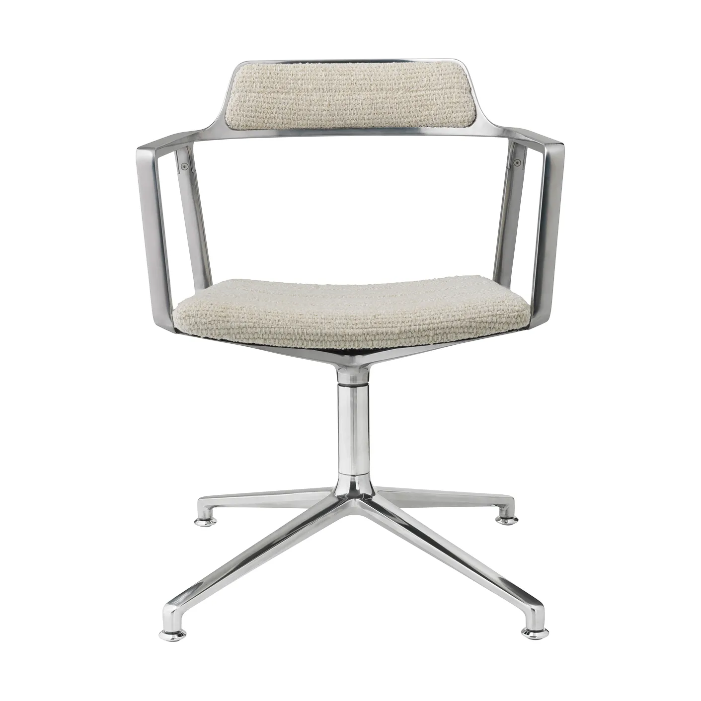 Vipp452 Swivel kontorsstol, Wavy off white-light grey-pol. aluminium Vipp