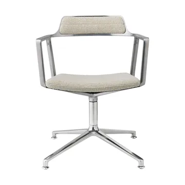Vipp452 Swivel kontorsstol - Wavy off white-light grey-pol. aluminium - Vipp