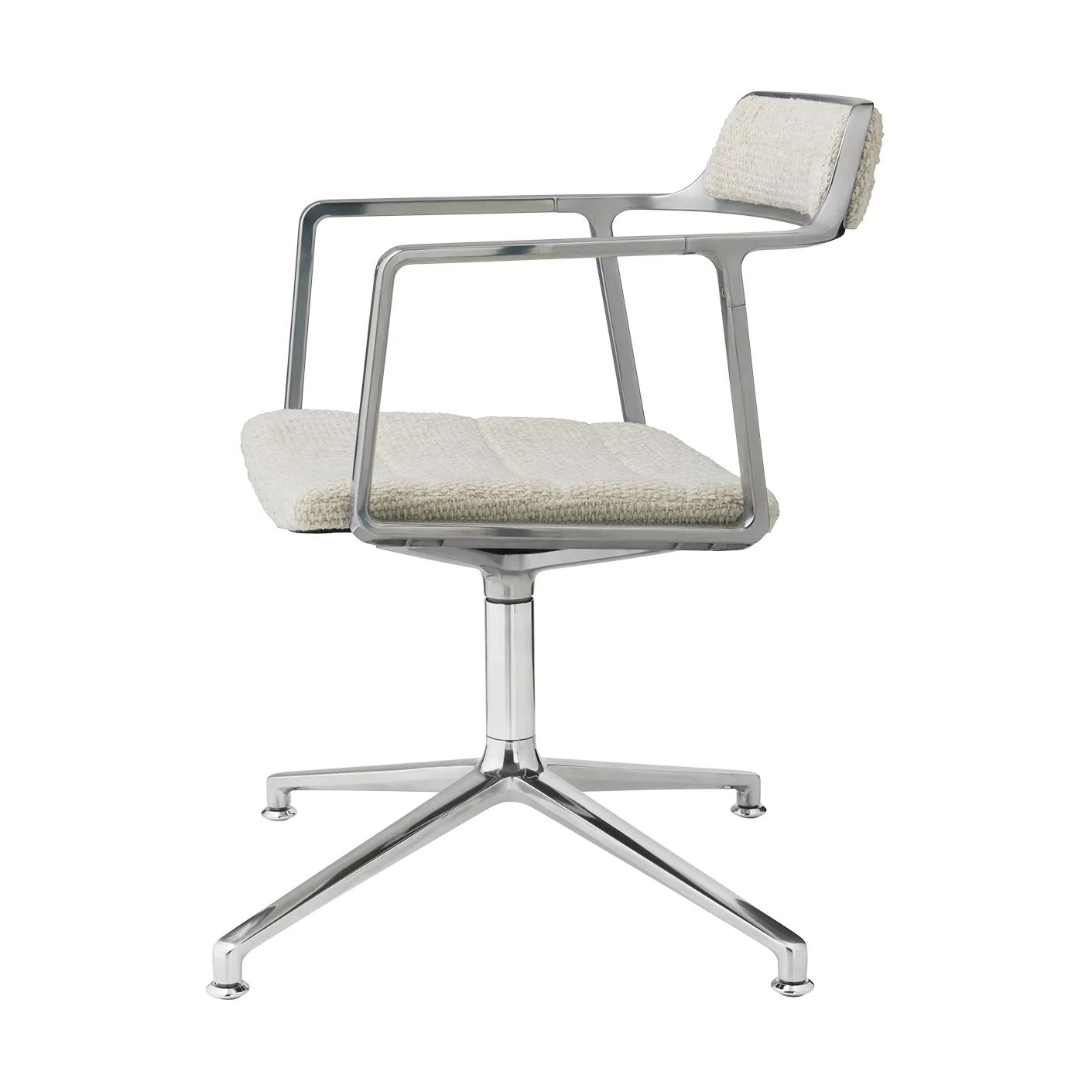 Vipp452 Swivel kontorsstol, Wavy off white-light grey-pol. aluminium Vipp