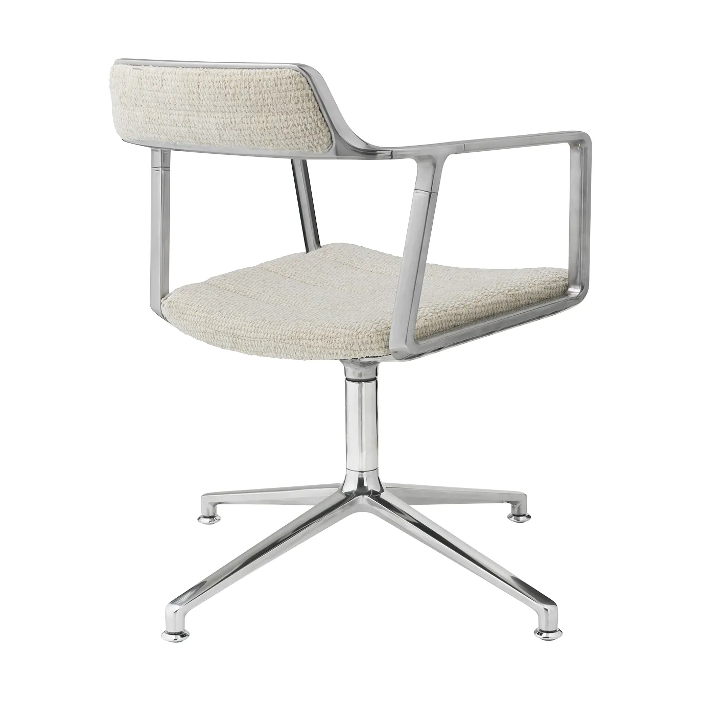 Vipp452 Swivel kontorsstol, Wavy off white-light grey-pol. aluminium Vipp