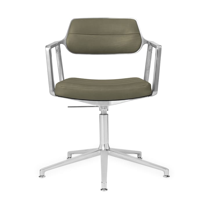 Vipp453+ Swivel kontorsstol - Pol. aluminium-bosco green - Vipp