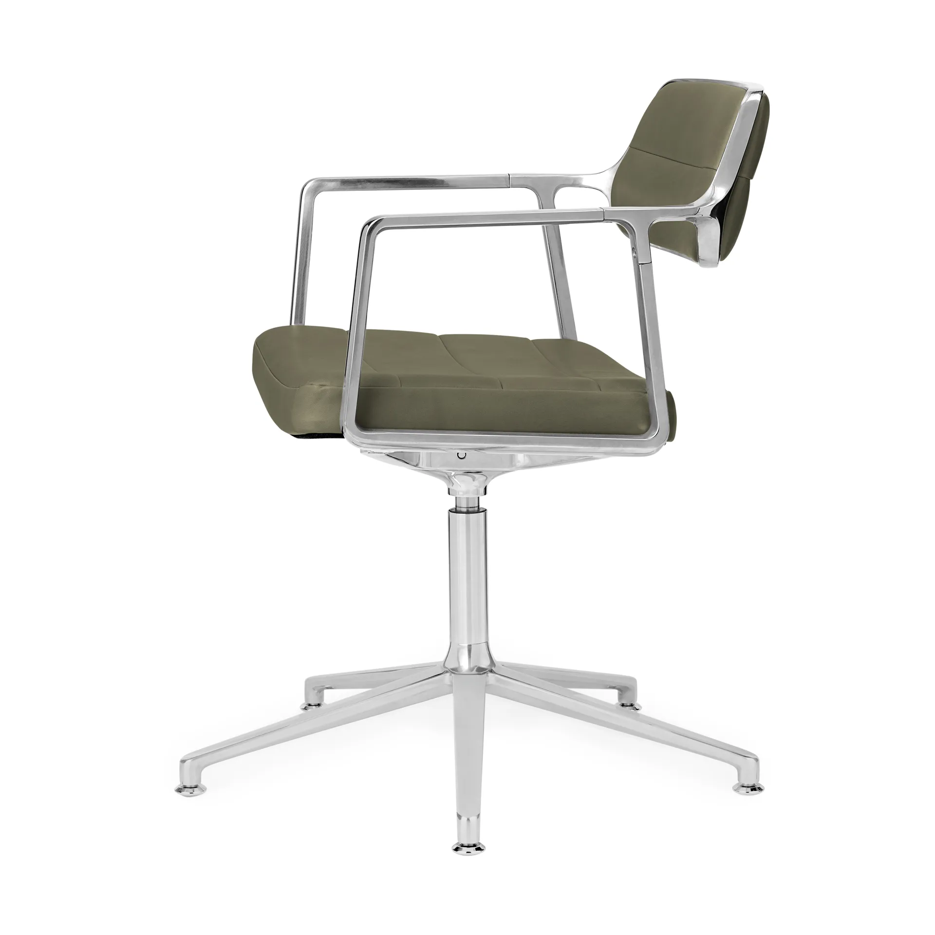 Vipp453+ Swivel kontorsstol, Pol. aluminium-bosco green Vipp