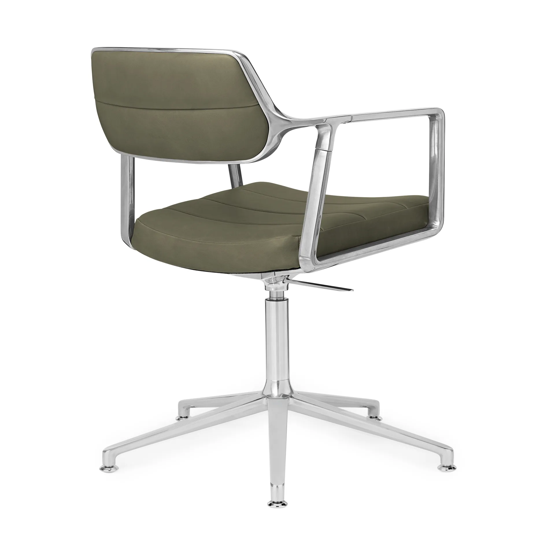Vipp453+ Swivel kontorsstol, Pol. aluminium-bosco green Vipp