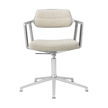 Vipp453+ Swivel kontorsstol - Wavy off white-light grey-pol. aluminium - Vipp