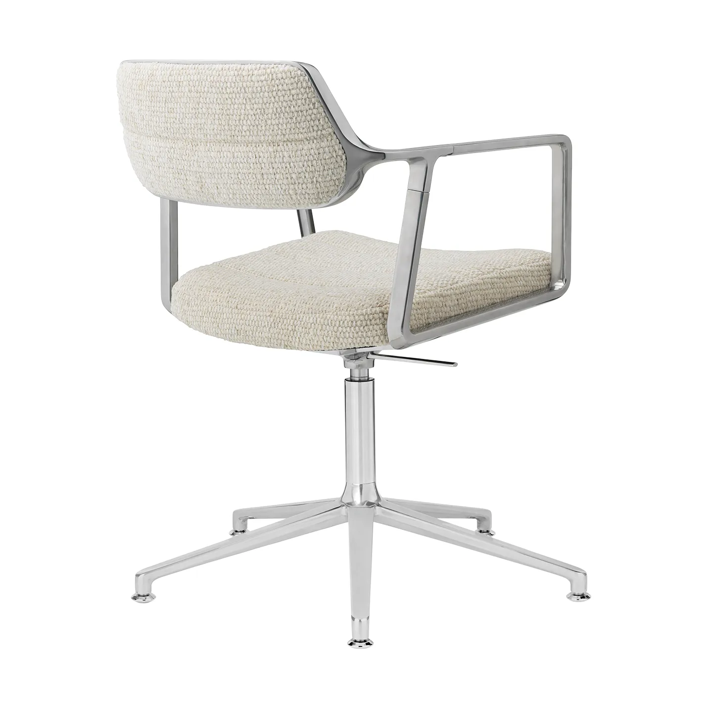 Vipp453+ Swivel kontorsstol, Wavy off white-light grey-pol. aluminium Vipp