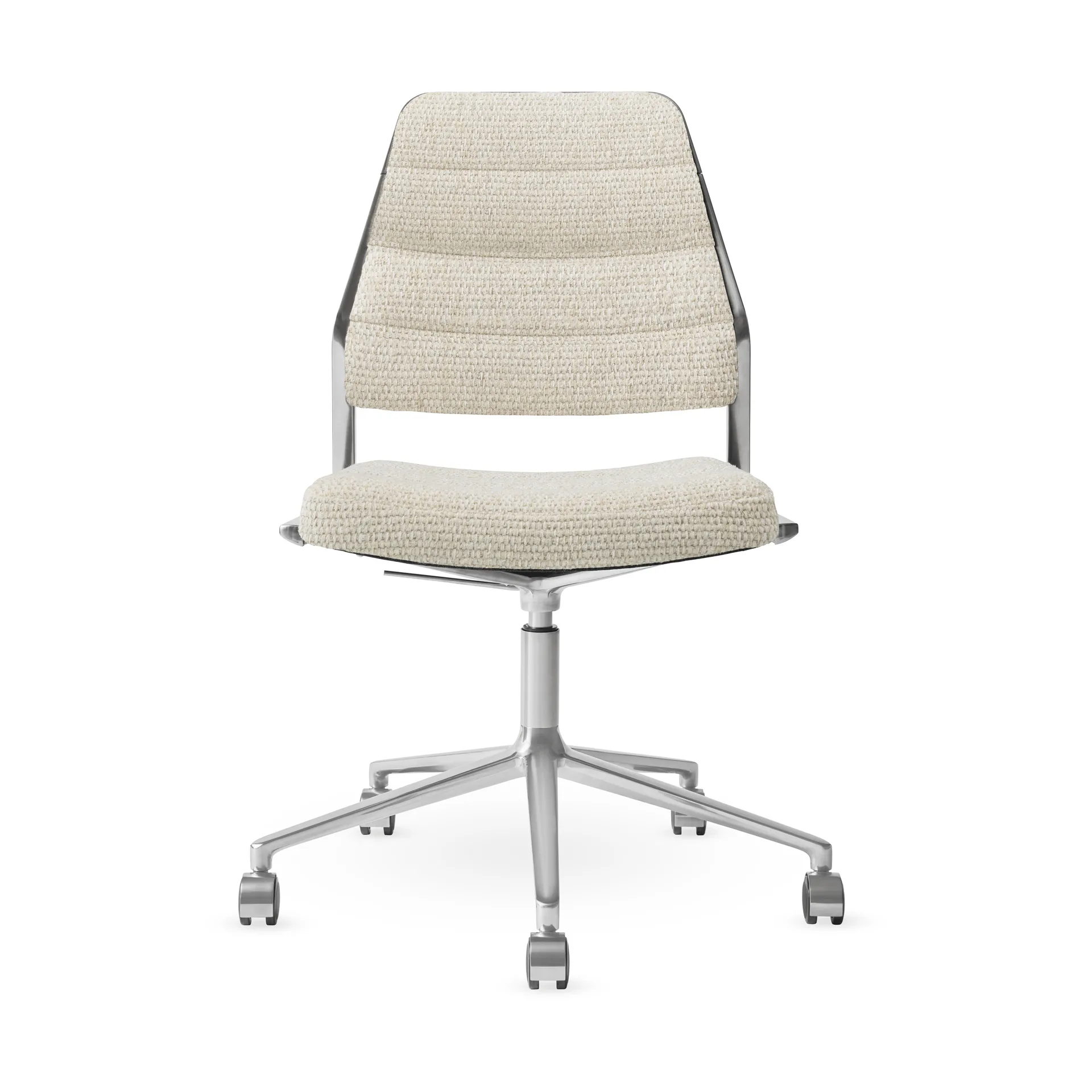 Vipp454+ Swivel chair kontorsstol med hjul, Wavy-polished aluminium Vipp Vipp454+ Swivel chair kontorsstol med hjul, Wavy-polished aluminium Vipp