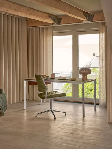Vipp454 Swivel chair kontorsstol - Wavy-polished aluminium - Vipp