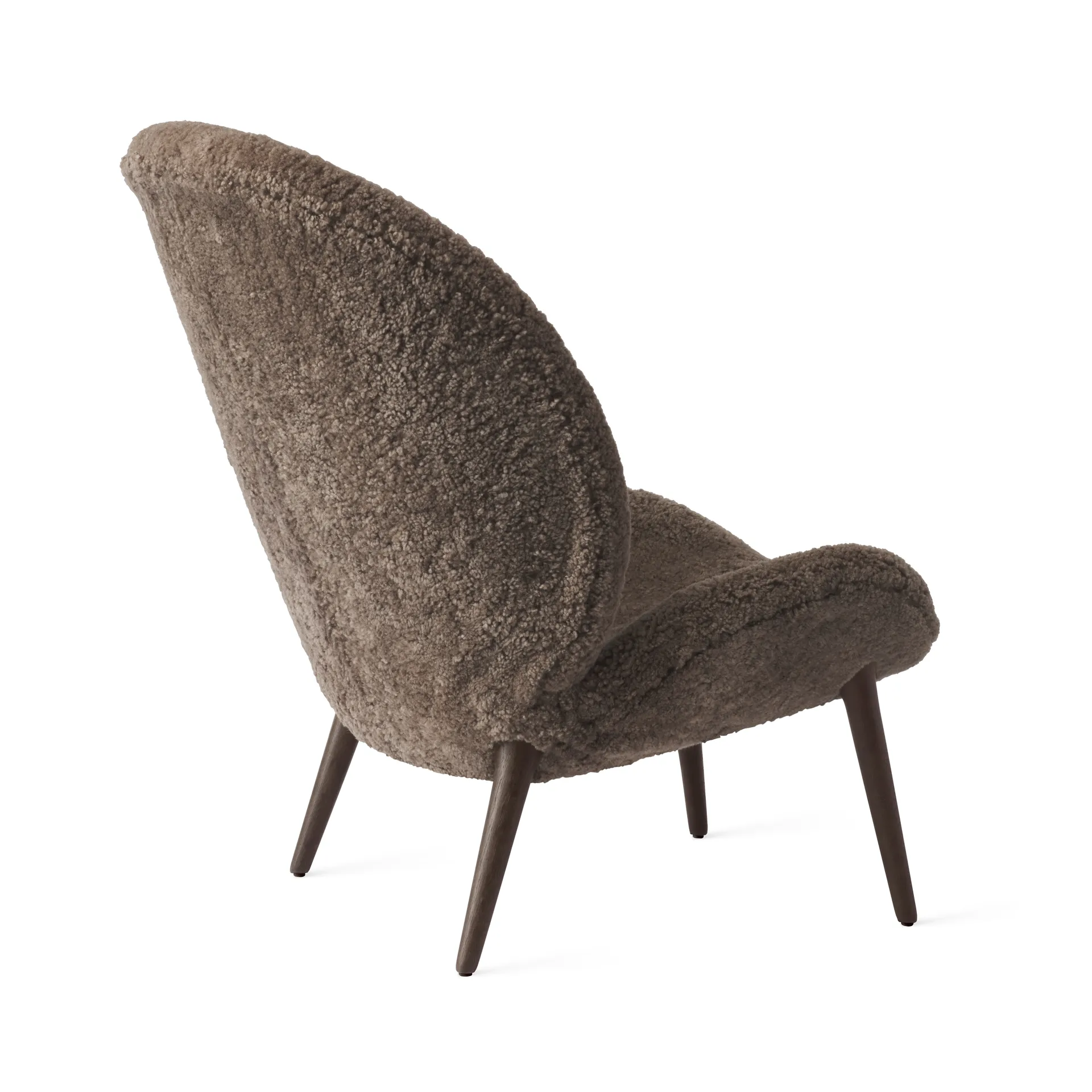 Vipp466 Lodge loungefåtölj, Dark oak-Curly 07 Vipp