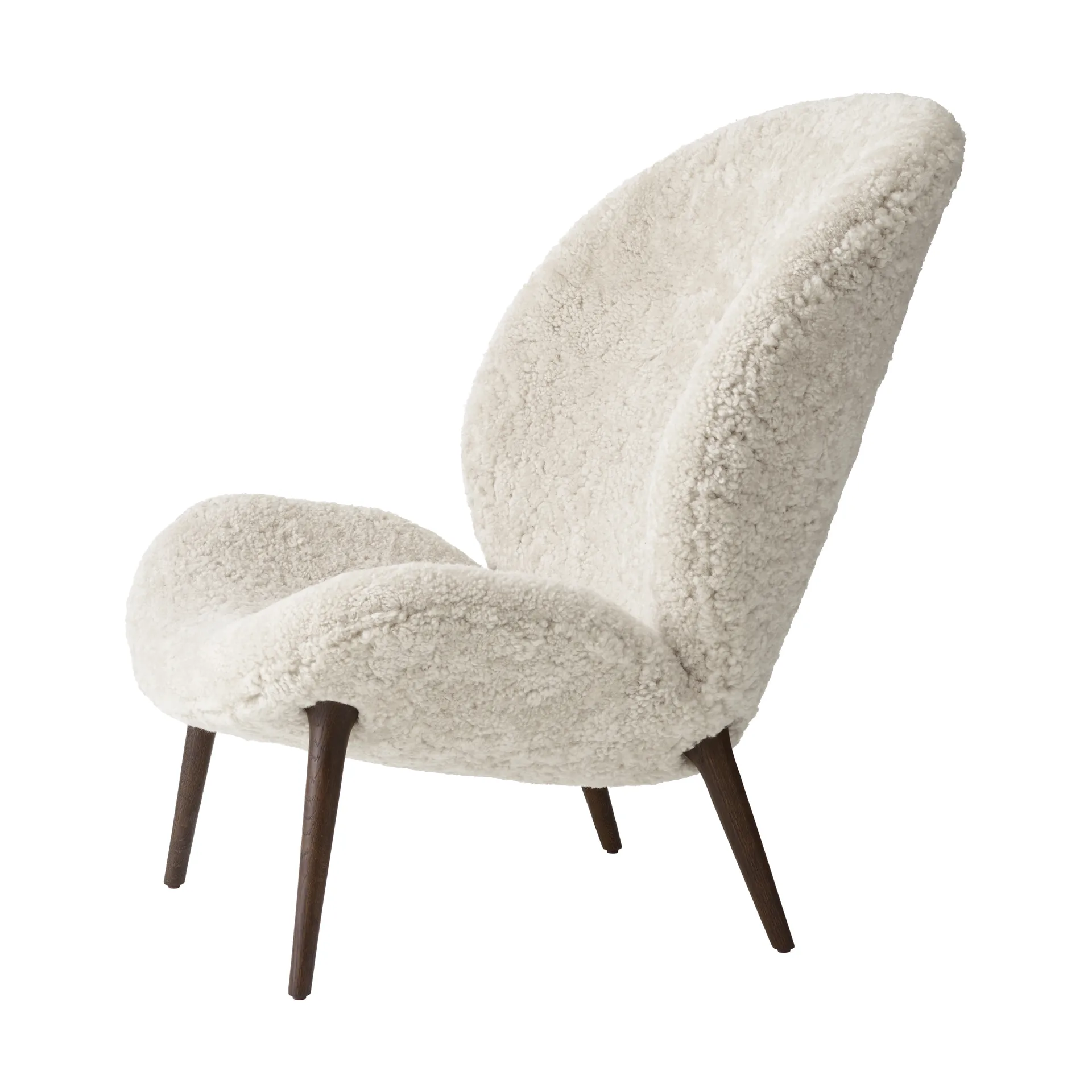 Vipp466 Lodge loungefåtölj, Dark oak-Curly 09 Vipp