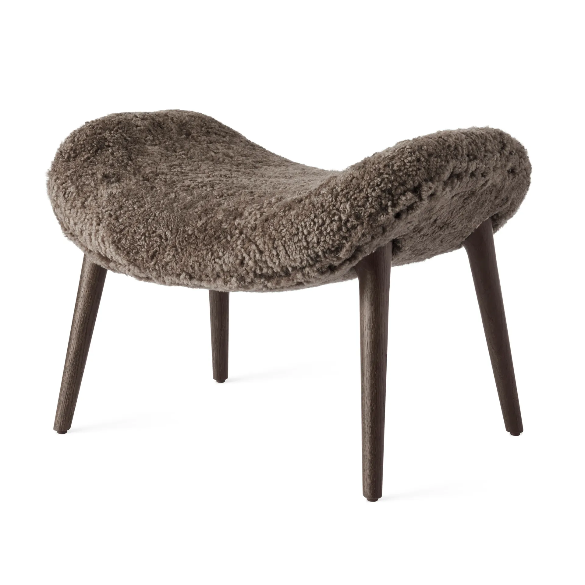 Vipp467 Lodge fotpall, Dark oak-Curly 07 Vipp