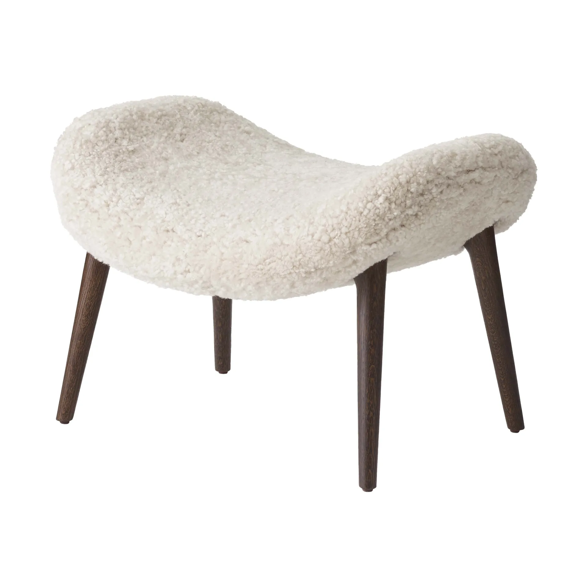 Vipp467 Lodge fotpall, Dark oak-Curly 09 Vipp