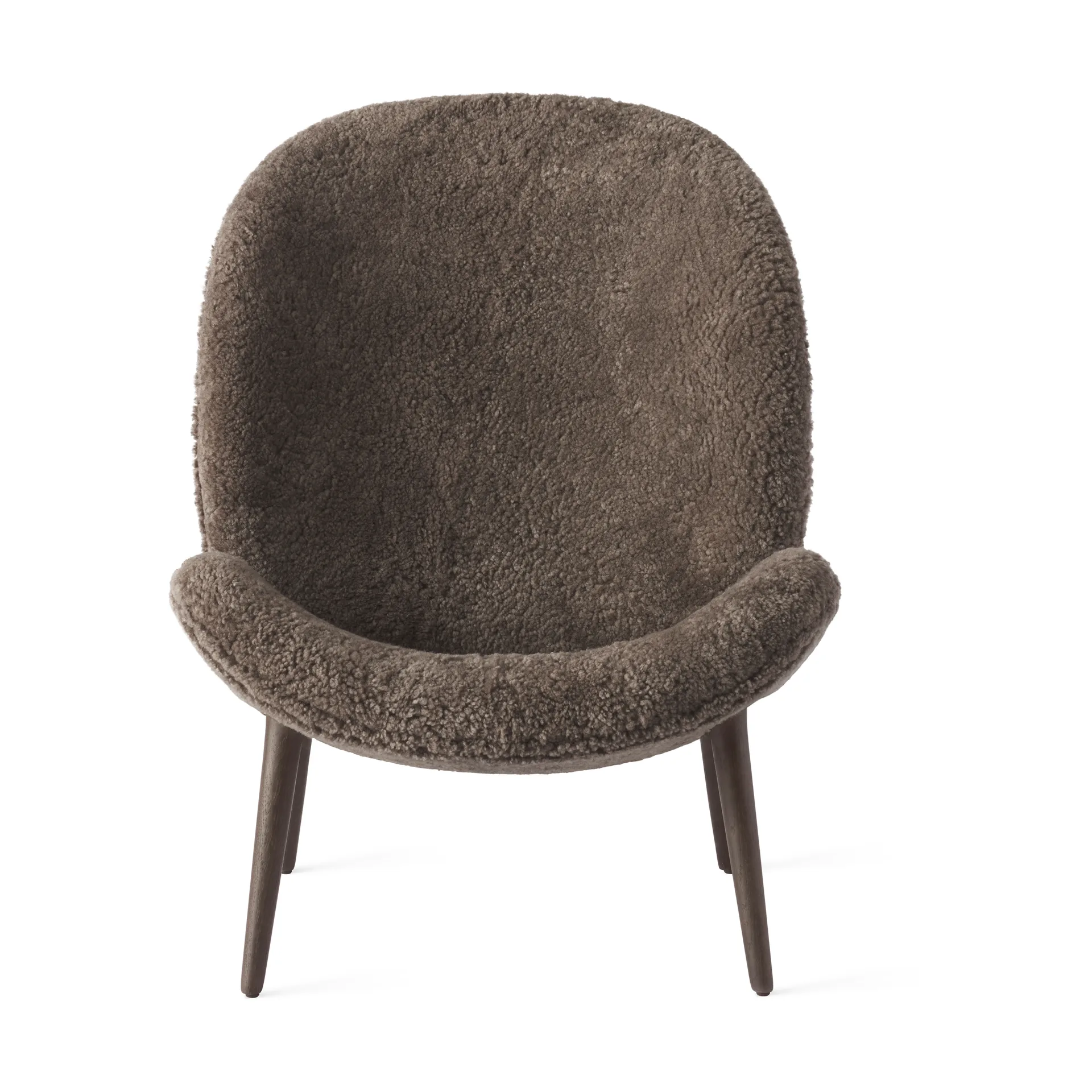 Vipp469 Lodge loungefåtölj low back, Curly 07 umber-dark oak Vipp