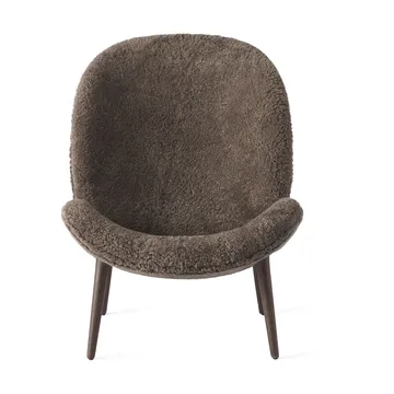 Vipp469 Lodge loungefåtölj low back - Curly 07 umber-dark oak - Vipp