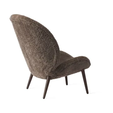 Vipp469 Lodge loungefåtölj low back - Curly 07 umber-dark oak - Vipp