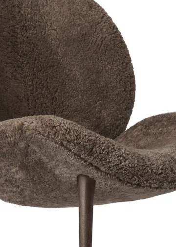 Vipp469 Lodge loungefåtölj low back - Curly 07 umber-dark oak - Vipp