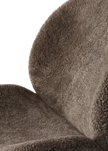 Vipp469 Lodge loungefåtölj low back - Curly 07 umber-dark oak - Vipp