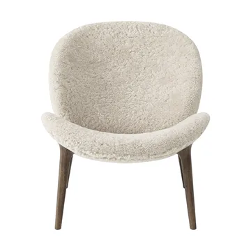 Vipp469 Lodge loungefåtölj low back - Curly 09 off white-dark oak - Vipp